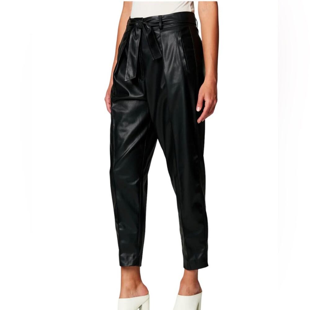 NWT! Blank NYC Off the Record Faux Leather Trouser Pants - Size 25 - Picture 3 of 13